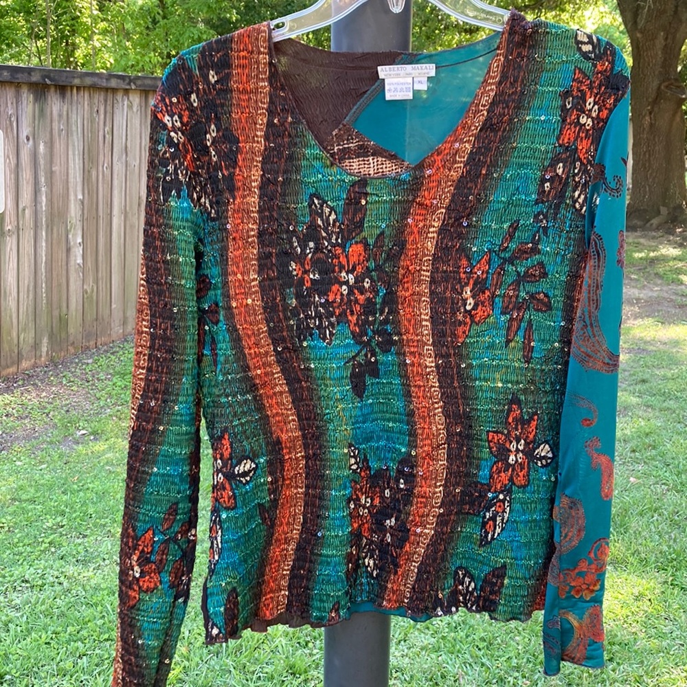 Alberto Makali blouse sz XL